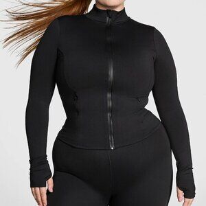 Victoria's Secret PINK Sports Jacket active Relay Ultimate Black Small Full Zip